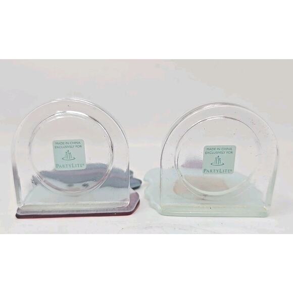 Vintage PartyLite P9466 Santa And Snowman Tealight Pair Candle Holder P17B - Picture 5 of 9